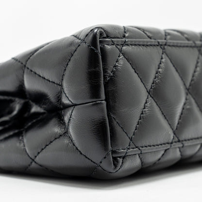 Chanel Mini Kelly Shopping Tote Bag Calfskin Black  (Microchip)