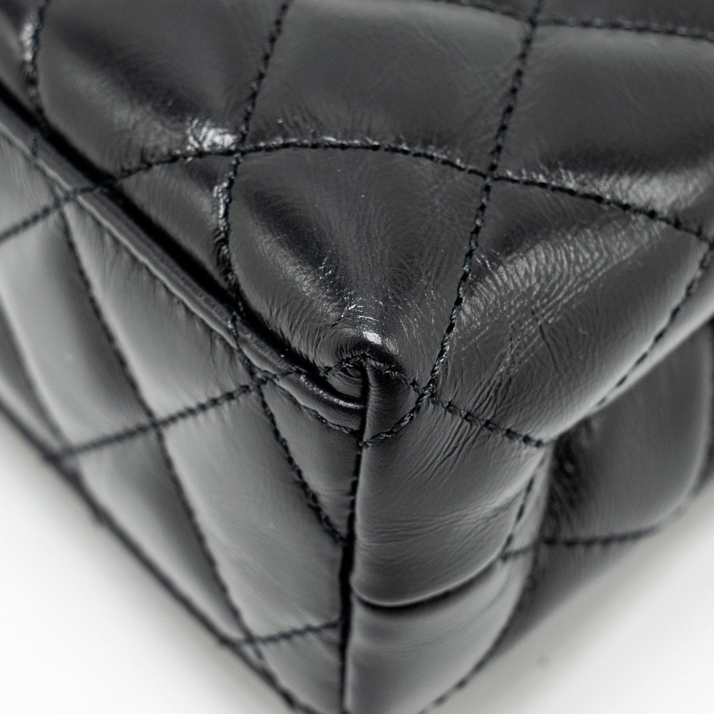 Chanel Mini Kelly Shopping Tote Bag Calfskin Black  (Microchip)