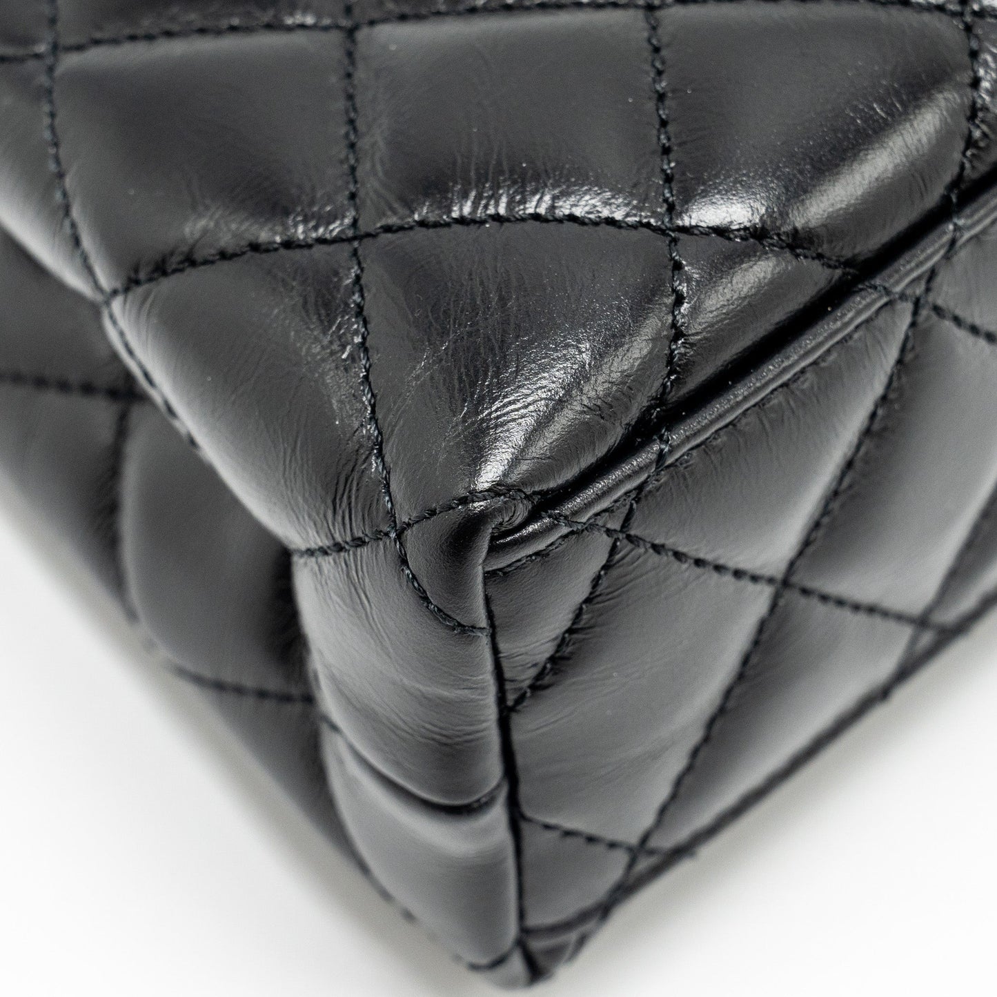 Chanel Mini Kelly Shopping Tote Bag Calfskin Black  (Microchip)