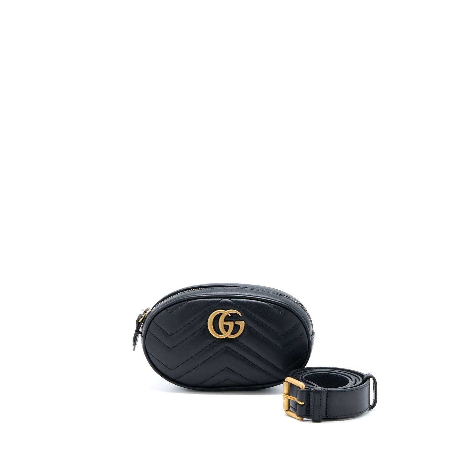 Gucci Marmont Round Belt Bag Black