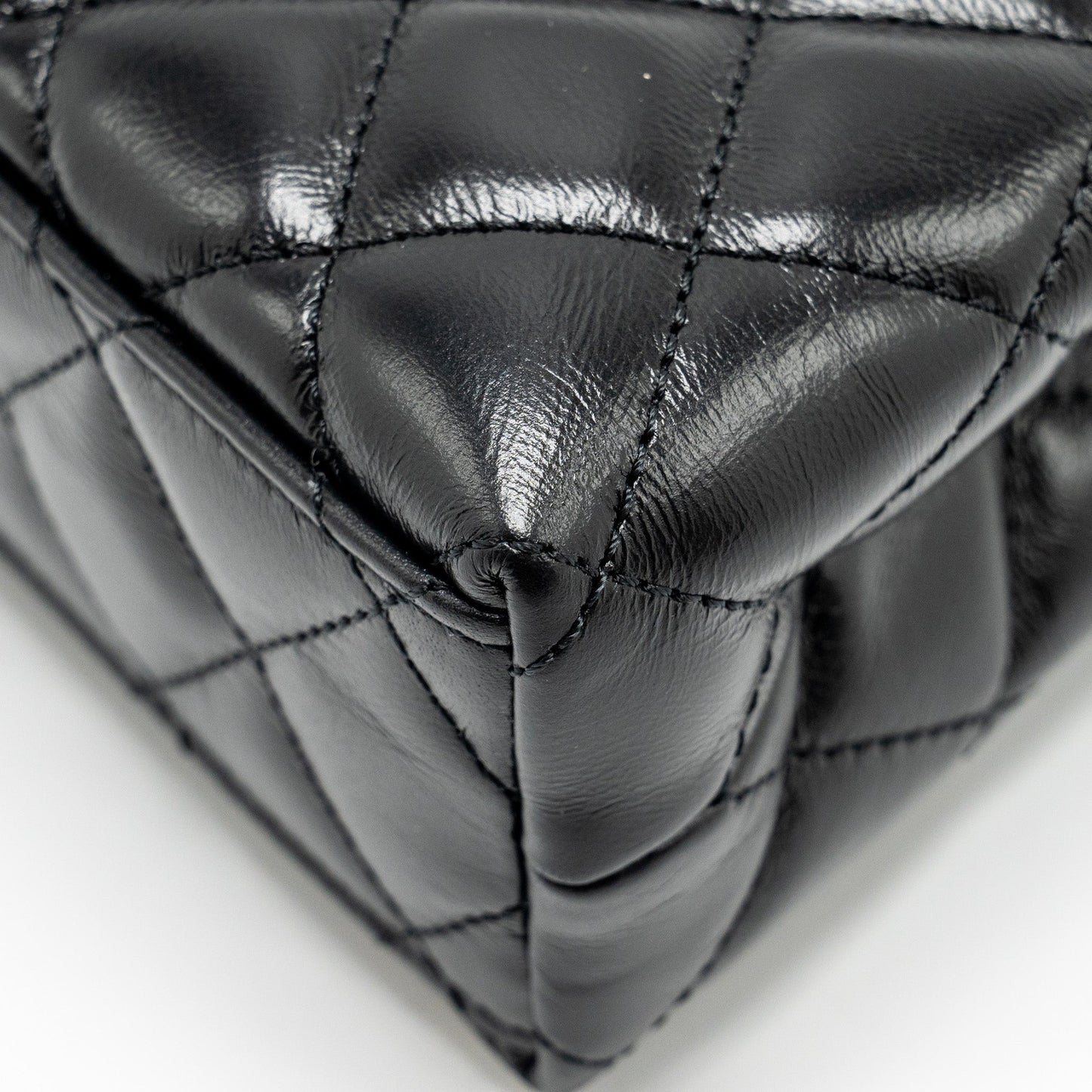 Chanel Mini Kelly Shopping Tote Bag Calfskin Black  (Microchip)