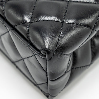 Chanel Mini Kelly Shopping Tote Bag Calfskin Black  (Microchip)
