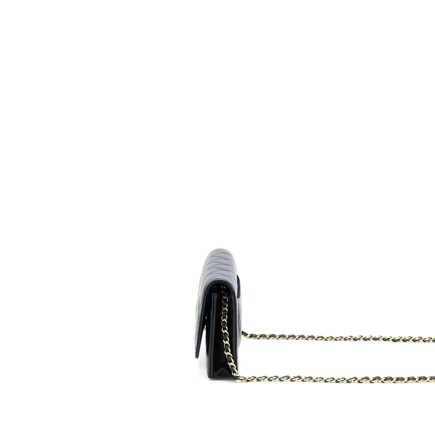 Chanel Classic Wallet on Chain Caviar Black  (Microchip)
