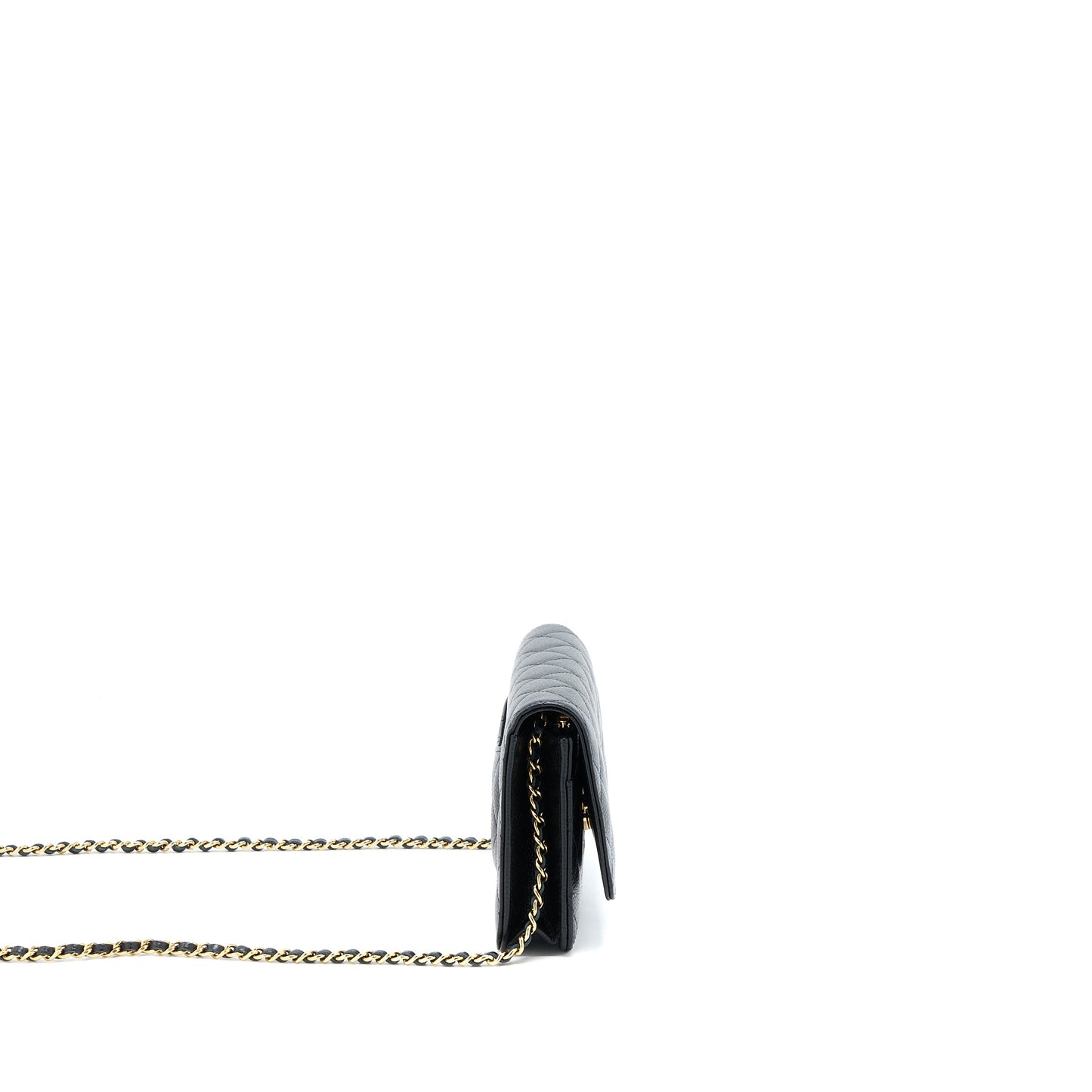 Chanel Classic Wallet on Chain Caviar Black  (Microchip)