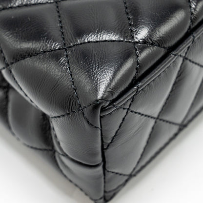Chanel Mini Kelly Shopping Tote Bag Calfskin Black  (Microchip)