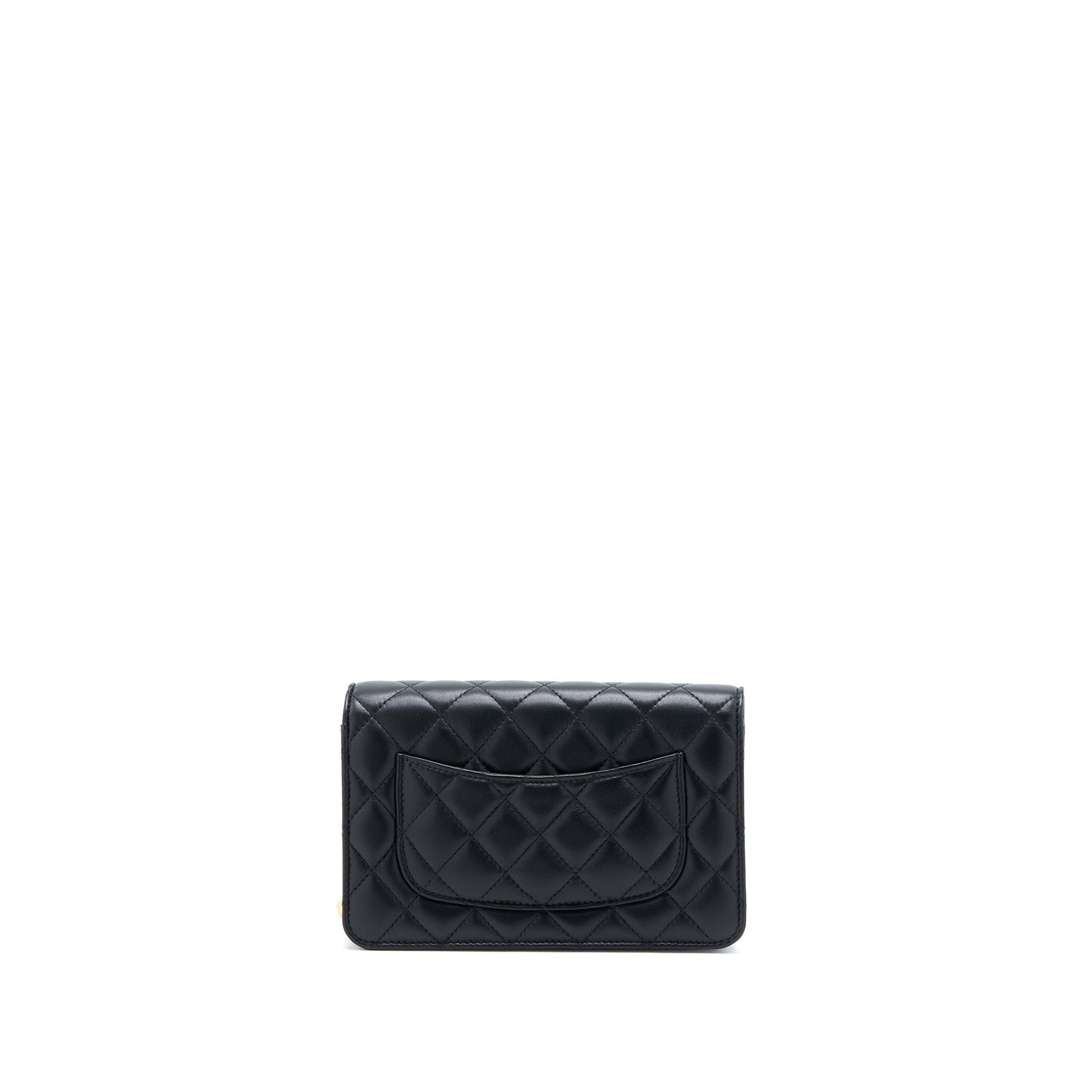 Chanel Pearl Crush Wallet on Chain Lambskin Black  (Microchip)
