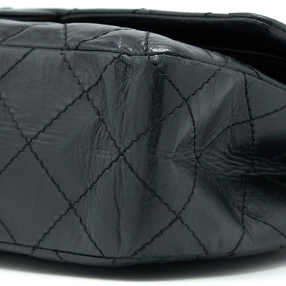 Chanel 2.55 227 Maxi Reissue Flap Bag Aged Calfskin Black L