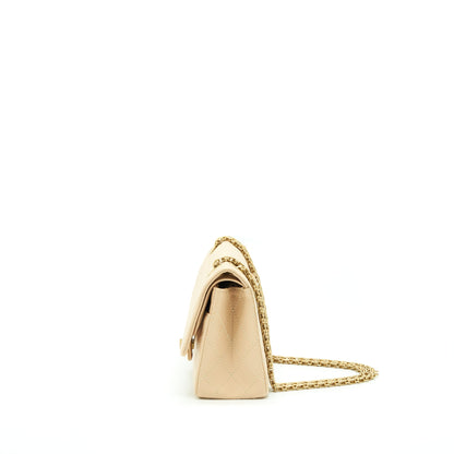 Chanel 2.55 225 Reissue Double Flap Bag Calfskin Light Beige
