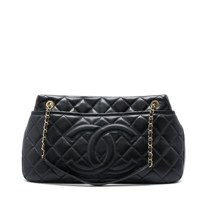 Chanel Matelasse Chain Tote Bag Caviar Black
