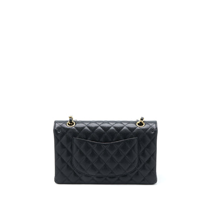 Chanel Medium Classic Double Flap Bag Caviar Black  (Microchip)