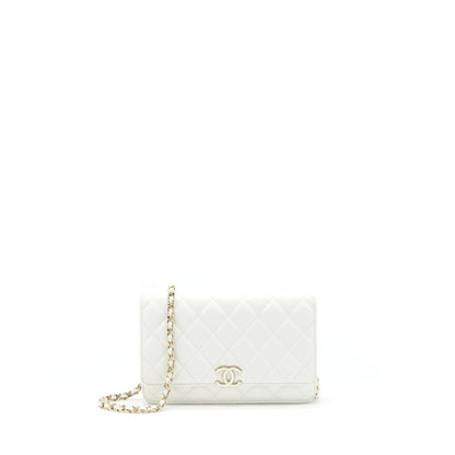 Chanel 21C Wallet On Chain Limit Edition Caviar White L