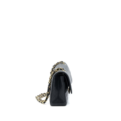 Chanel Medium Classic Double Flap Bag Caviar Black  (Microchip)