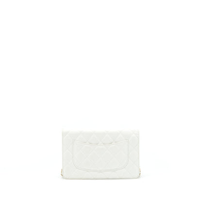 Chanel 21C Wallet On Chain Limit Edition Caviar White L