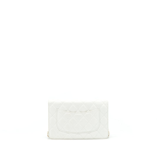 Chanel 21C Wallet On Chain Limit Edition Caviar White L