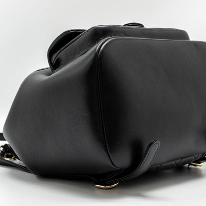 Chanel 23c Large Duma Backpack Calfskin Black L (microchip)