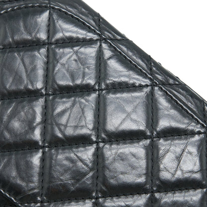 Chanel 2.55 227 Maxi Reissue Flap Bag Aged Calfskin Black L