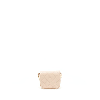 Chanel 22C Mini Flap Vanity Caviar Light Pink L
