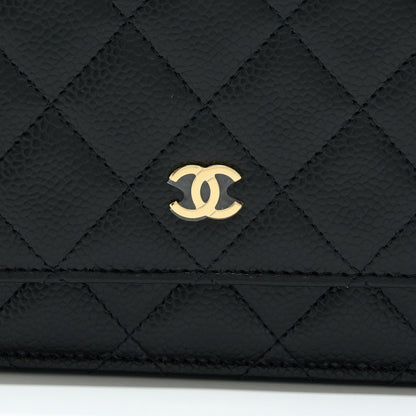 Chanel Classic Wallet On Chain Caviar Black