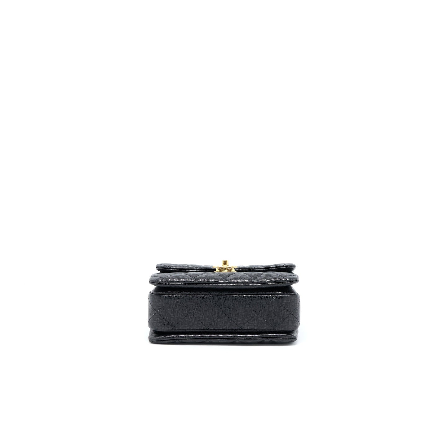 Chanel 22K Coco First Caviar Leather Black  (Microchip)