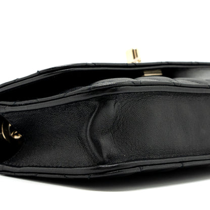 Chanel Mini Trendy CC Wallet On Chain Lambskin Black L (microchip)