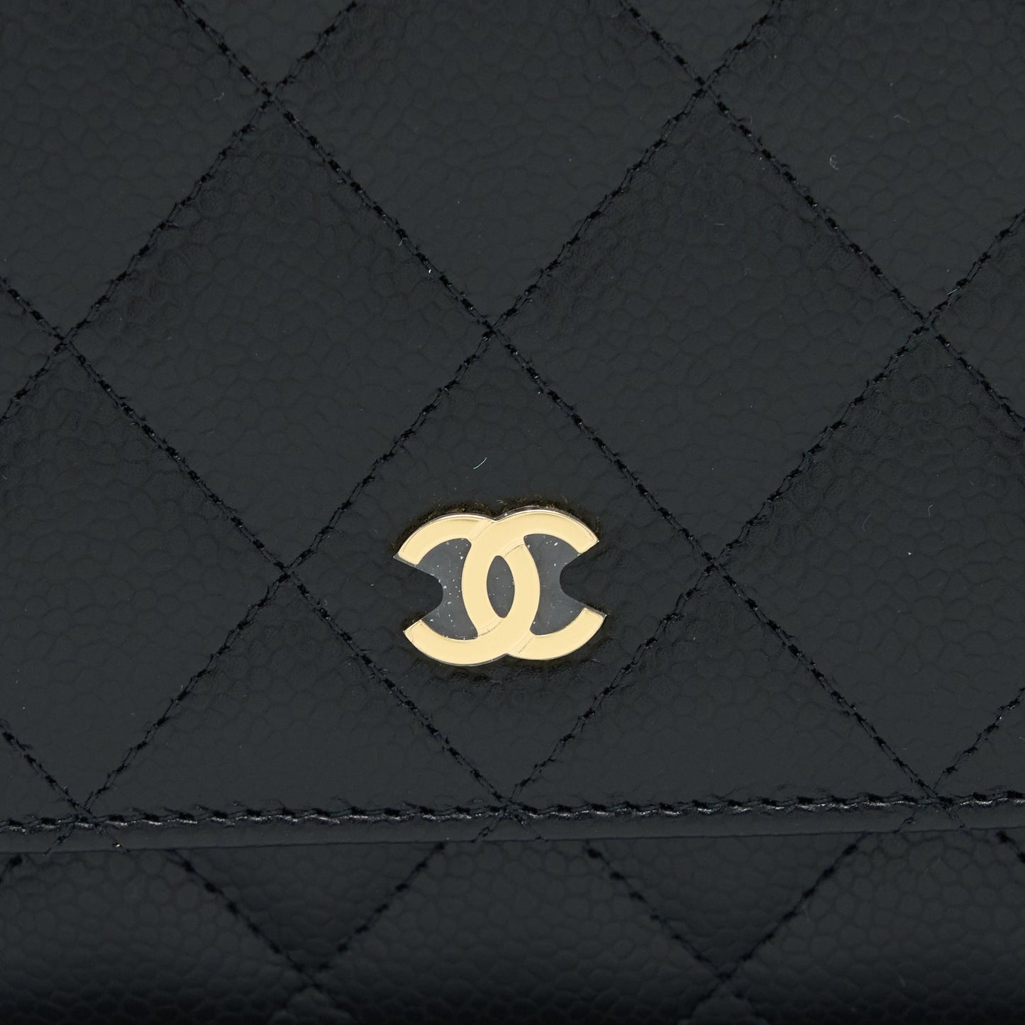 Chanel Classic Wallet on Chain Caviar Black  (Microchip)