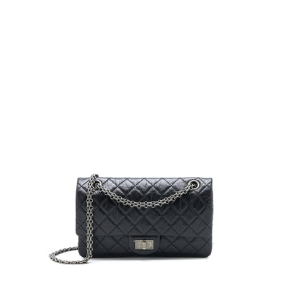 Chanel 2.55 Small Reissue Flap Bag Aged Calfskin Ruthenium  (Microchip)