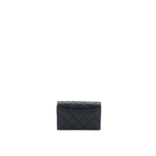 Chanel Classic Flap Card Holder Caviar Leather Black L
