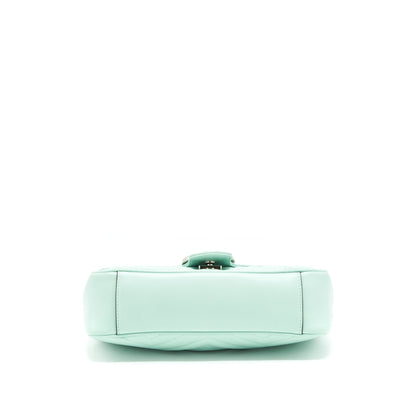 Gucci Small GG marmont bag light green SHW