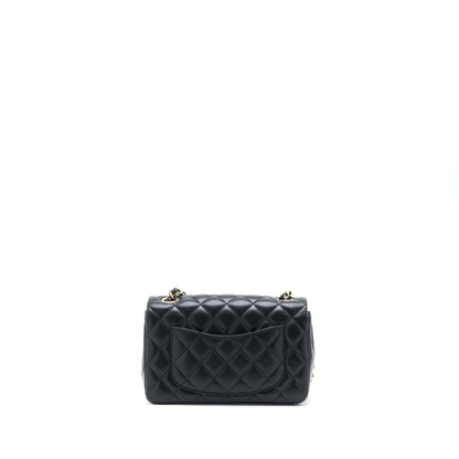 Chanel Mini Rectangular Flap Bag Lambskin Black L