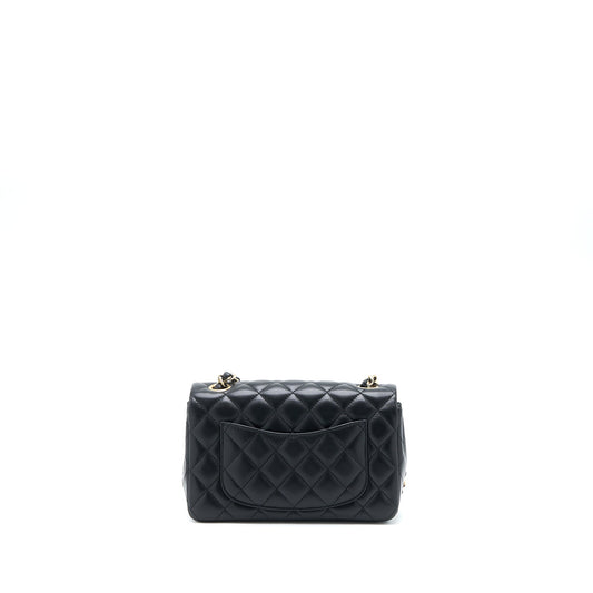 Chanel Mini Rectangular Flap Bag Lambskin Black L