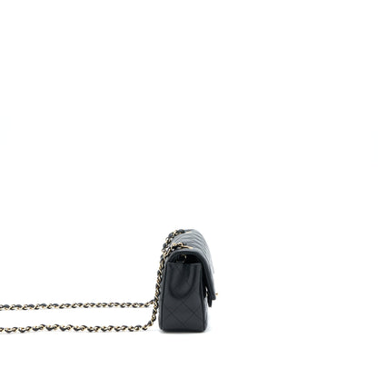 Chanel Mini Rectangular Flap Bag Lambskin Black L