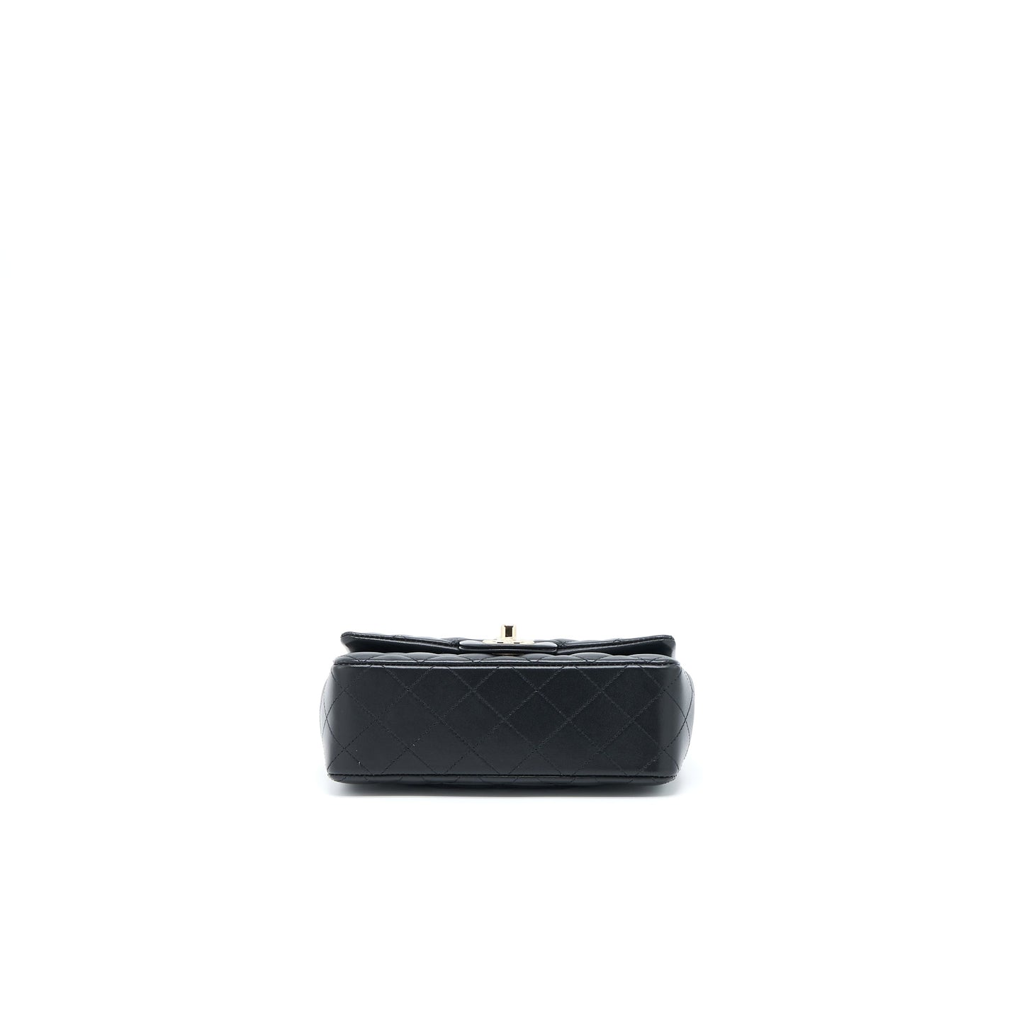 Chanel Mini Rectangular Flap Bag Lambskin Black L