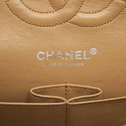 Chanel Medium Classic Double Flap Bag Caviar Dark Beige