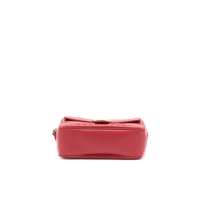 Gucci Sylvie Web GG Marmont Bag Calfskin Red