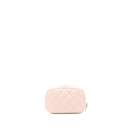 Chanel 21C Small Cosmetic Pouch Caviar Rose Clair L
