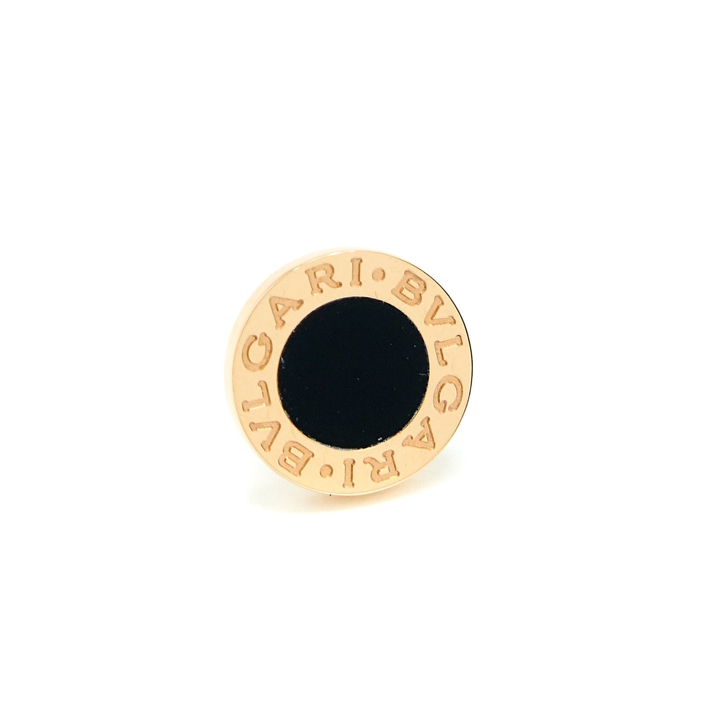 Bvlgari Single Classic Earring Onyx Rose Gold