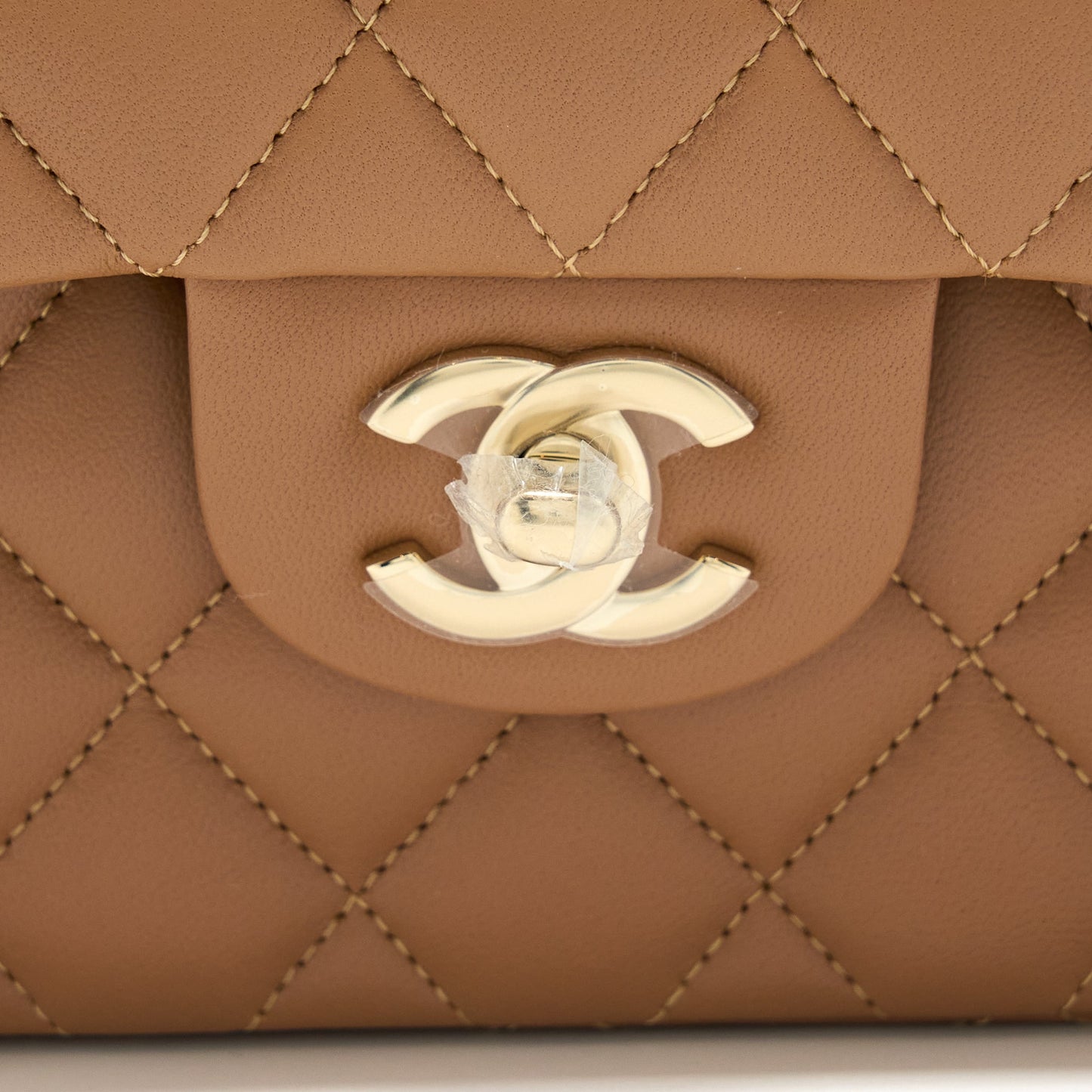 Chanel 22S Small Classic Flap Bag Lambskin Caramel L