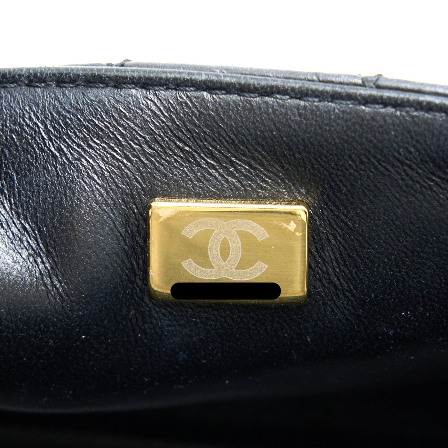 Chanel Mini 2.55 Reissue Flap Bag Aged Calfskin Black Brushed  (Microchip)