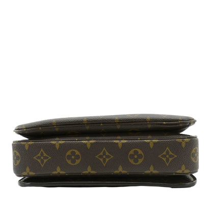 LOUIS VUITTON Metis Pochette Monogram Canvas Crossbody Bag Brown