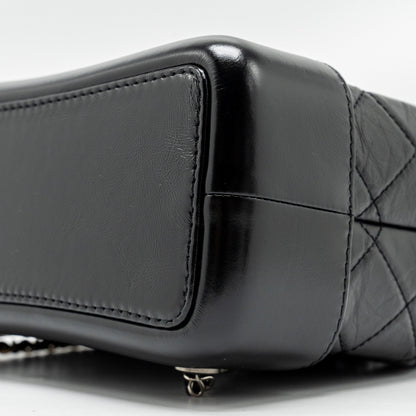Chanel Small Gabrielle Backpack Aged Calfskin Black Multicolour colour Hardware (Microchip)