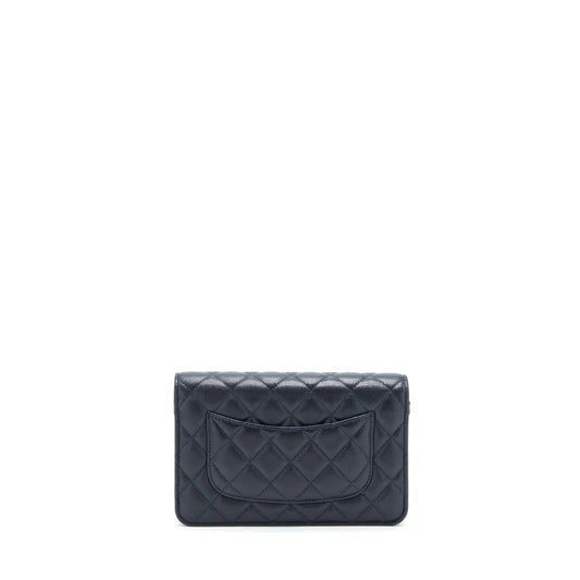 Chanel Classic Wallet On Chain Caviar Navy L