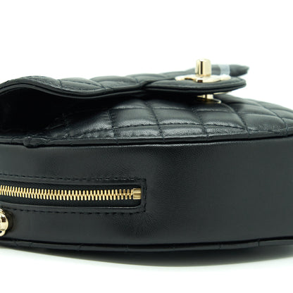 Chanel 22S Heart Bag Lambskin Black L