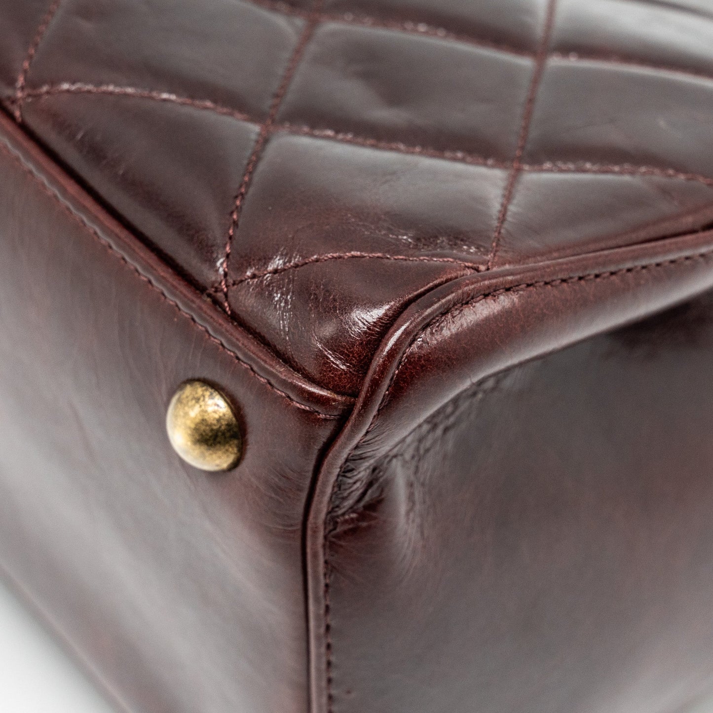 Chanel Perfect Edge Tote Bag Calfskin Burgundy