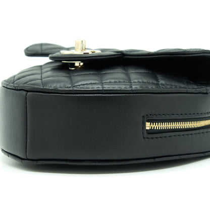 Chanel 22S Heart Bag Lambskin Black L