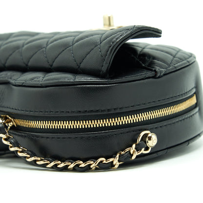 Chanel 22S Heart Bag Lambskin Black L
