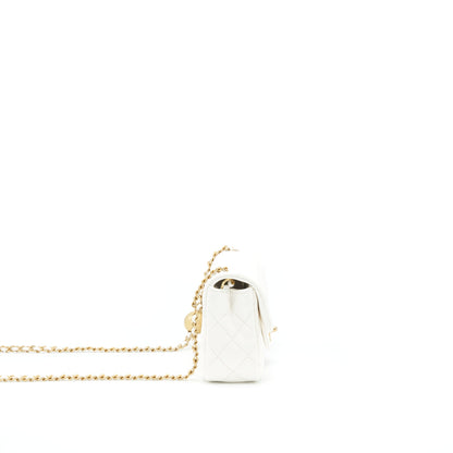 Chanel Mini Rectangular Pearl Crush White