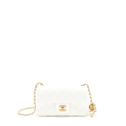 Chanel Mini Rectangular Pearl Crush White