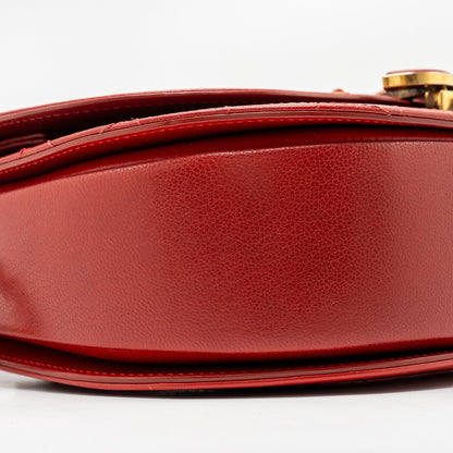 Chanel Medium Coco Curve Flap Bag Calfskin Red