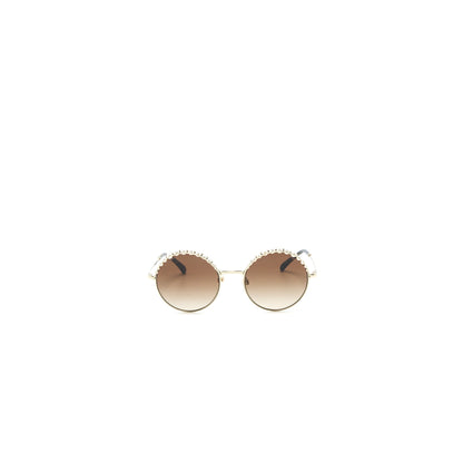 Chanel 4234H Round Sunglasses with Pearl Dark Brown