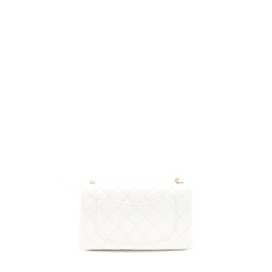 Chanel Mini Rectangular Pearl Crush White
